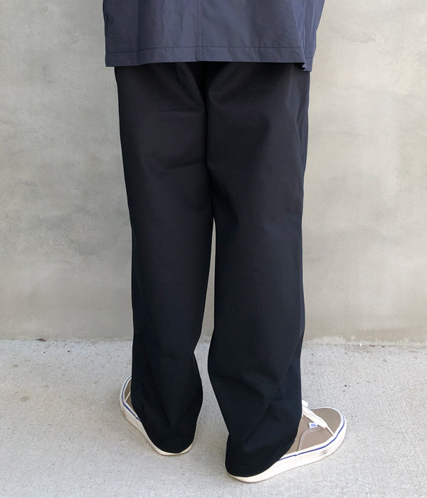 DESCENDANT/DC-3 ORGANIC COTTON TWILL TROUSERS (NAVY)