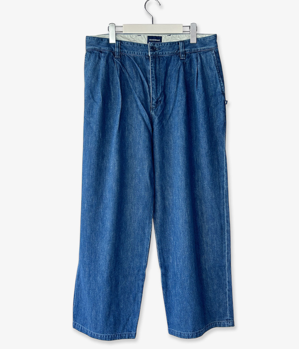 DESCENDANT/SF DENIM WIDE TROUSERS (INDIGO)