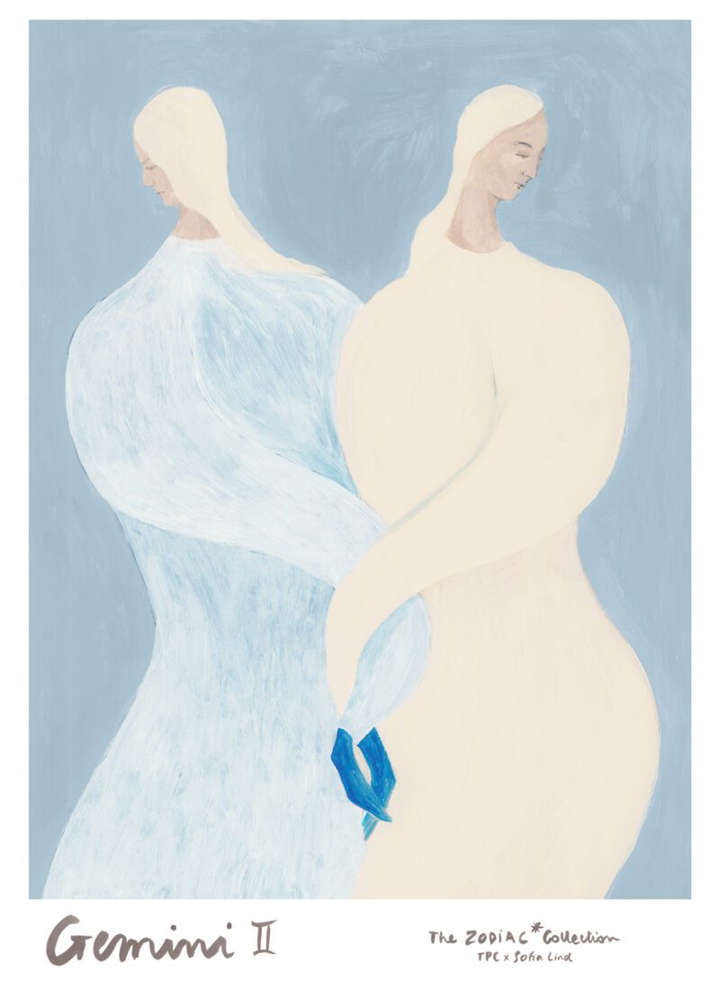 Airポスタークラブ SOFIA LIND うお座 Sofia_Lind_Aquarius_Frame_Oak_