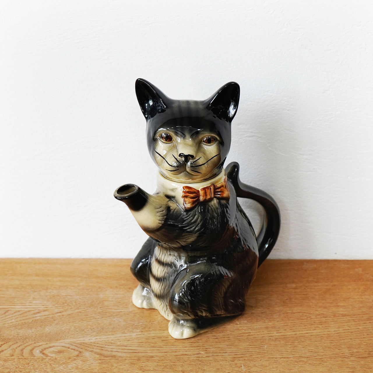美品】tony wood トニーウッド 猫のティーポット イギリス tony wood