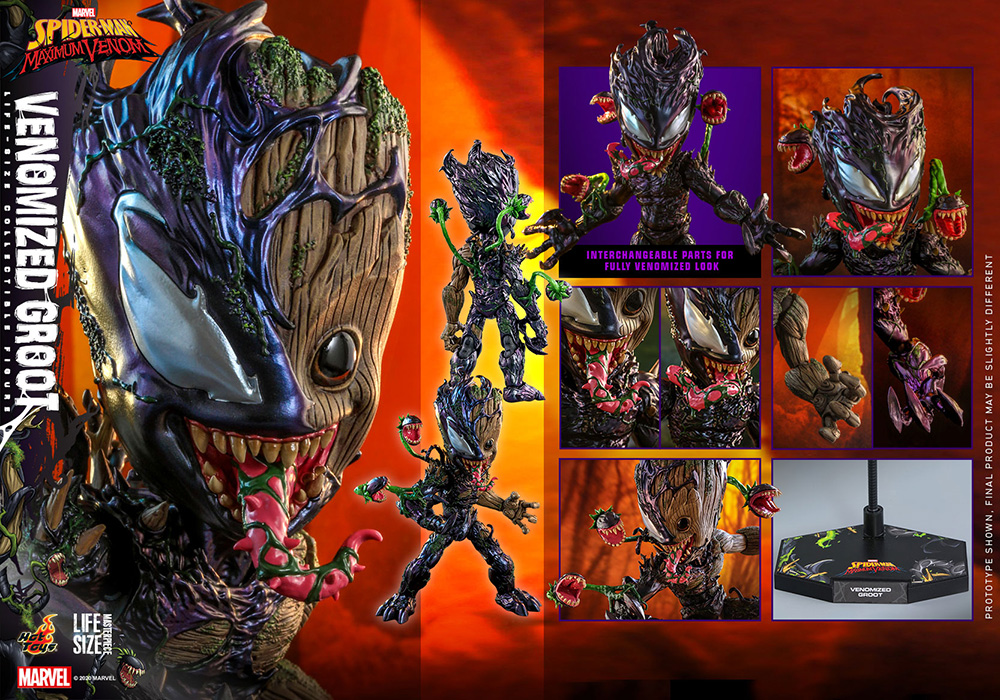 グルートがヴェノム化してしまったフィギュア登場 ─ アイアンマンや