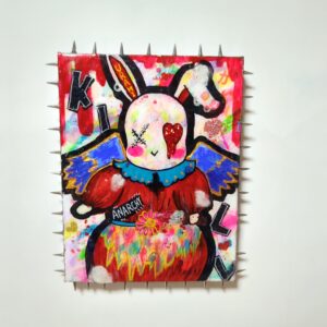 一点物アート】人間毒【現代アート,イラスト】 S4号/一点物イラスト