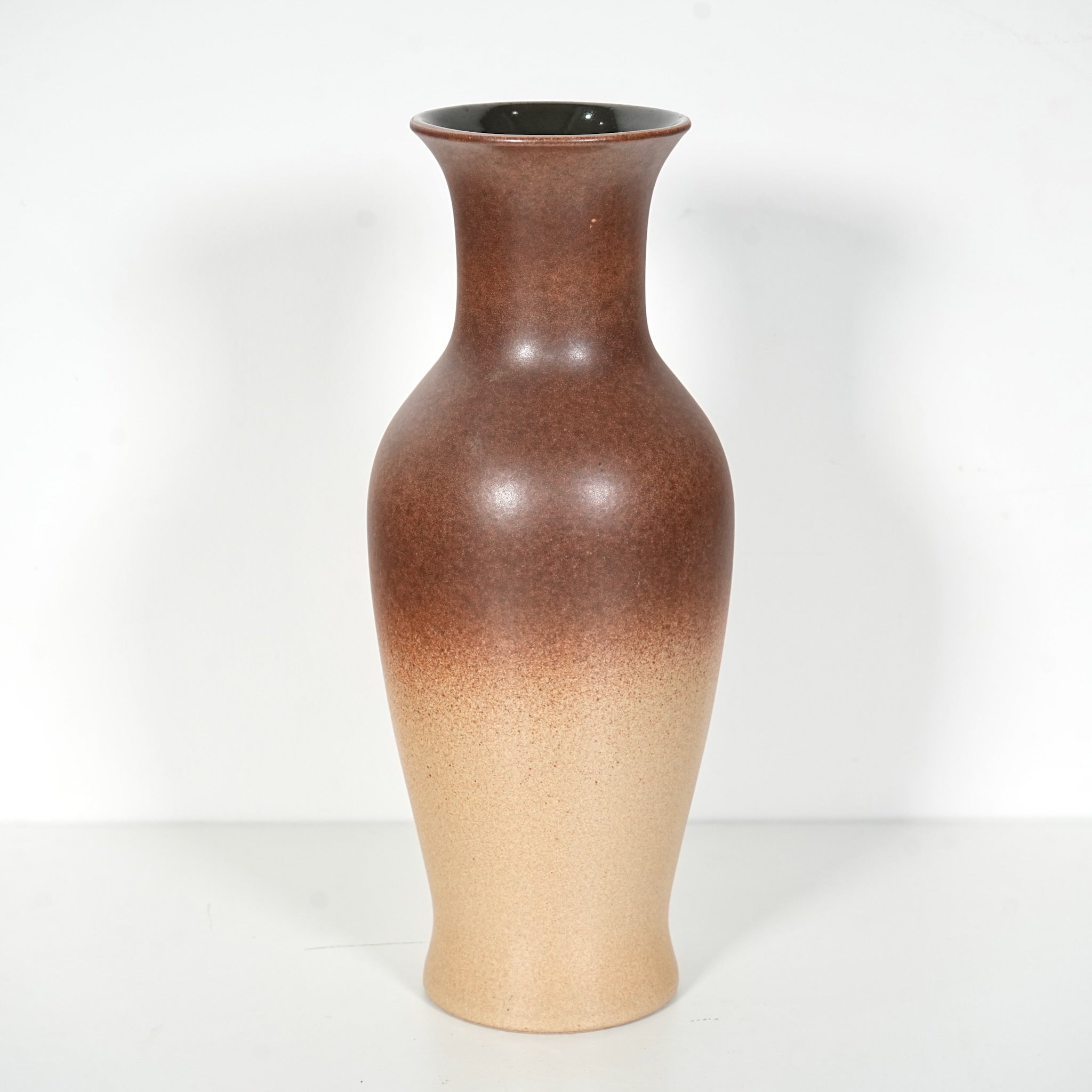 西ドイツ製 Scheurich 花瓶 花器 フラワーベース 大型 茶色 レトロ