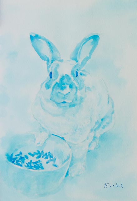 15万円です。ウサギちゃん(絵画)