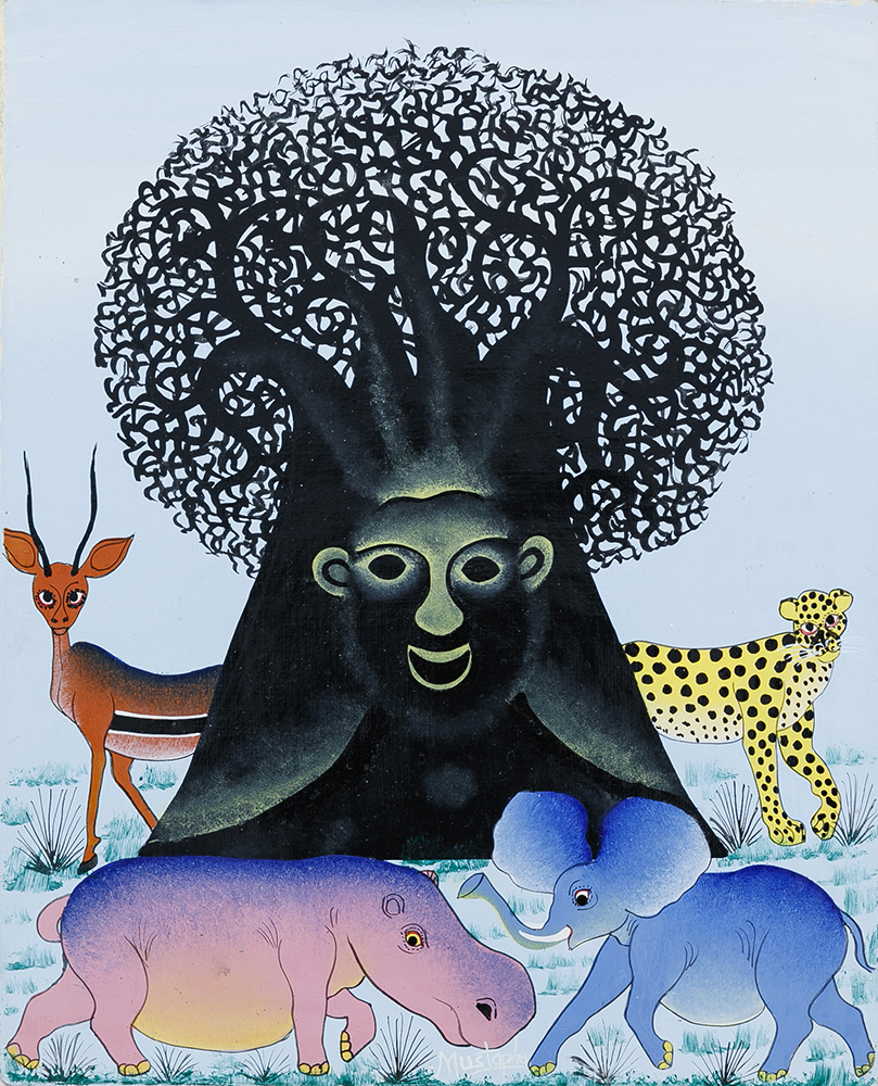 バオバブの木 絵画 バオバブの木 - ティンガティンガオンラインショップ