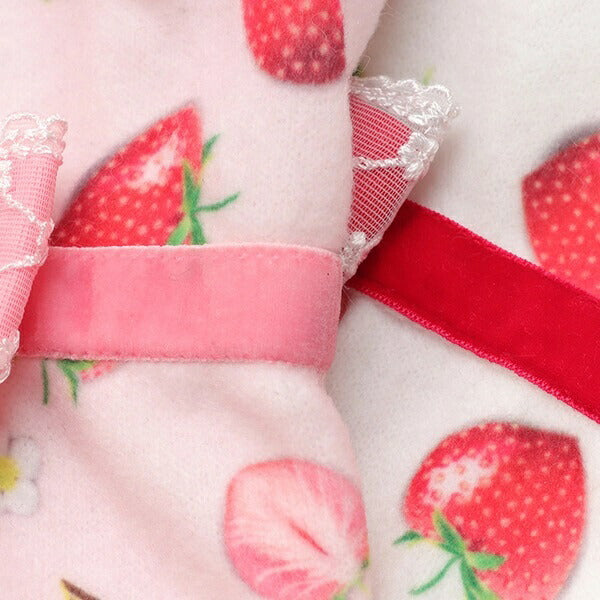 きゃんナナ CanNana 冬いちごうさ耳ワンピース 1145【小型犬 犬服