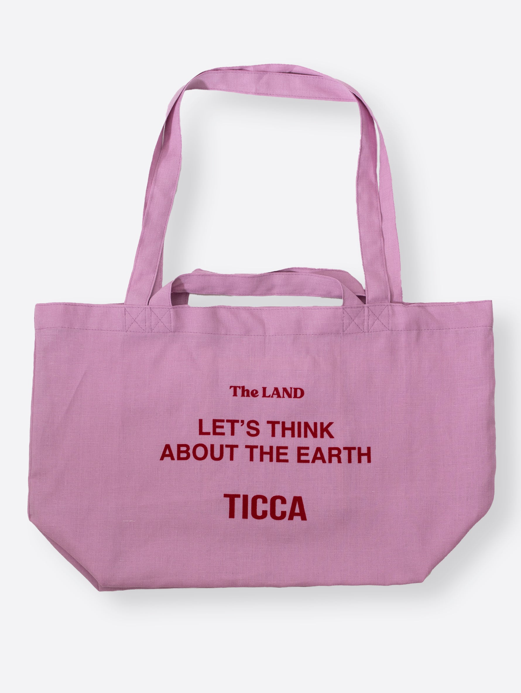 2wayフロッキープリントリネントートバッグ/TBCS-451