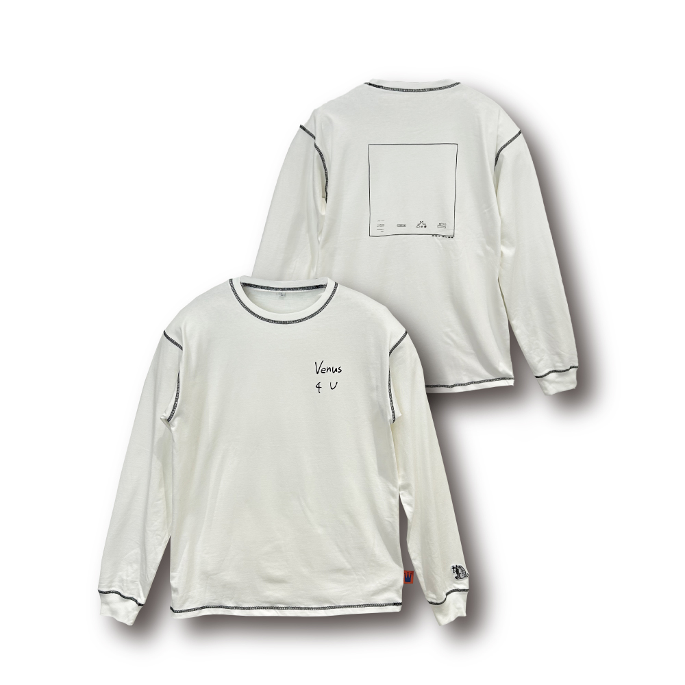 星巡り、君に金星” のロンT / WHITE | TOoKA BASE
