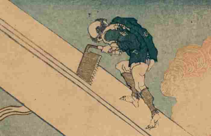 Three of Thirty Six Views of Mount Fuji