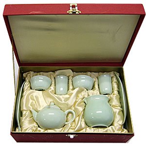 中国茶器 台湾茶器 二人様用 高級 青磁 春の芽 台湾安達窯 茶器セット