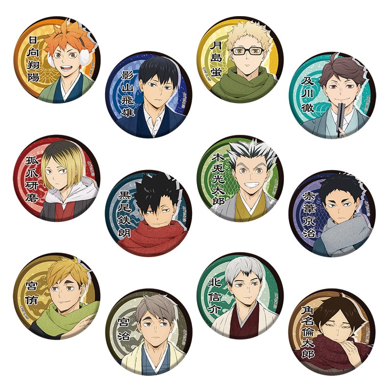 ハイキュー!! 角名倫太郎 和紙風缶バッジ ハイキュー 和紙風