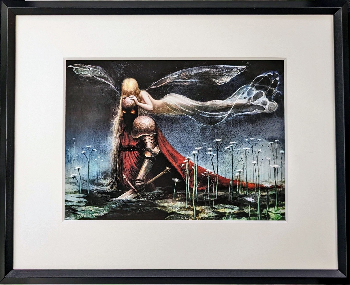 復讐に燃えた再誕 アートプリント額入り 復讐に燃えた再誕アート