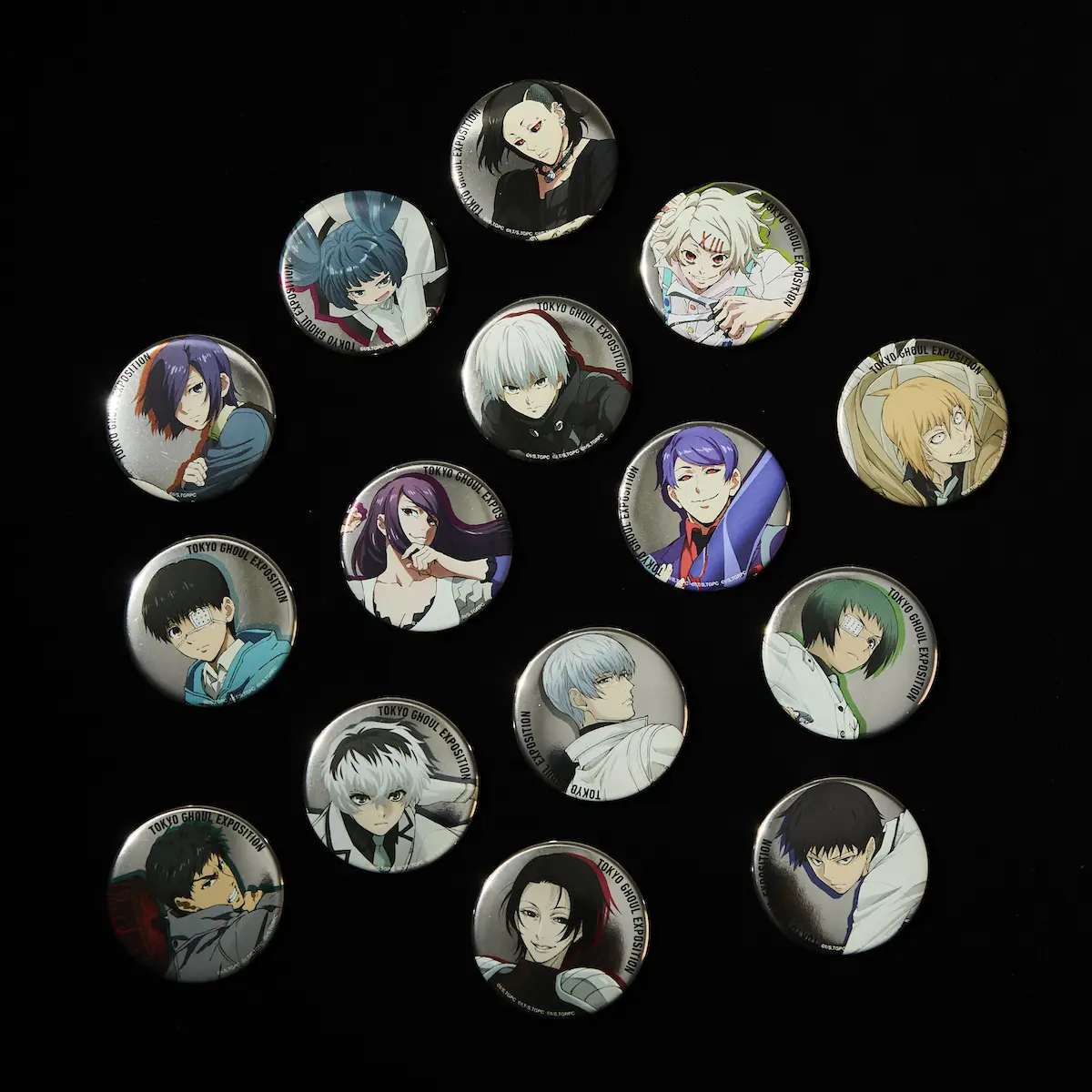 東京喰種EX 佐々木琲世缶バッジ24個セット