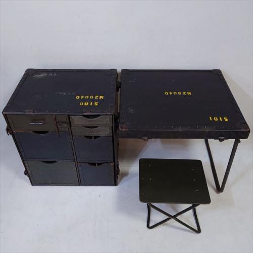 米軍ミリタリー フィールドデスク ヴィンテージ キャビネット(チェスト