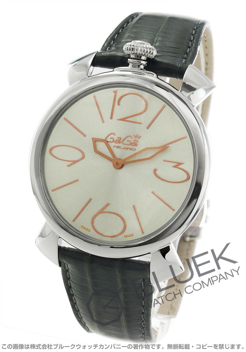 GaGa Milano ガガミラノ ホワイトレザー 腕時計 アナログ時計