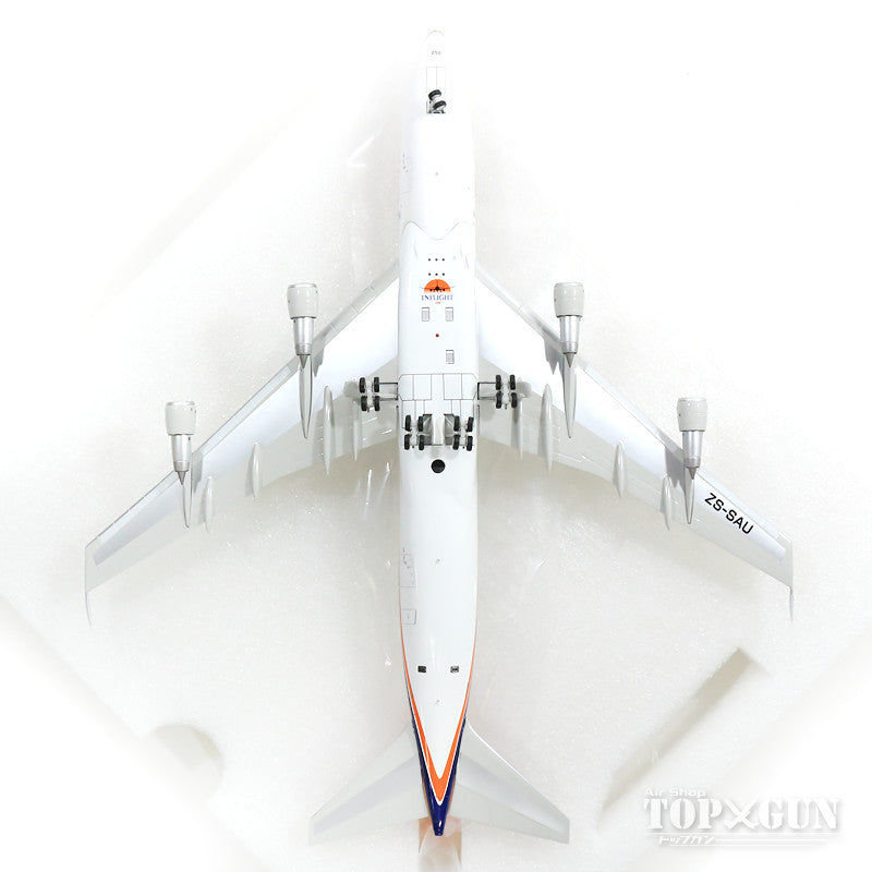 InFlight200 747-300 South African Airways ZS-SAU (stand included