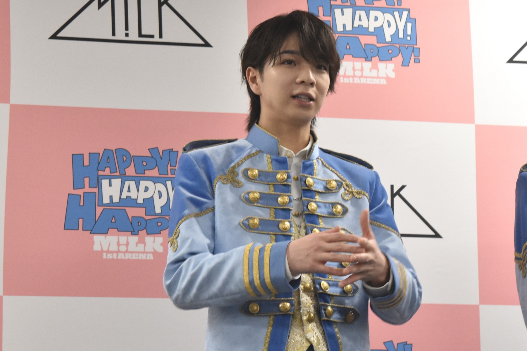 M!LK 塩﨑太智 アクスタ ハハハッピー 青衣装 M!LK 塩﨑太