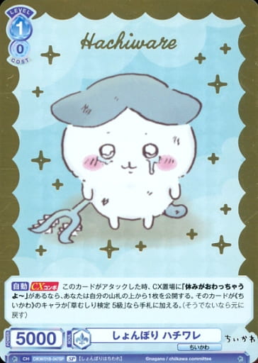 ヴァイスシュヴァルツブラウ おそろい ちいかわとハチワレ サイン SP