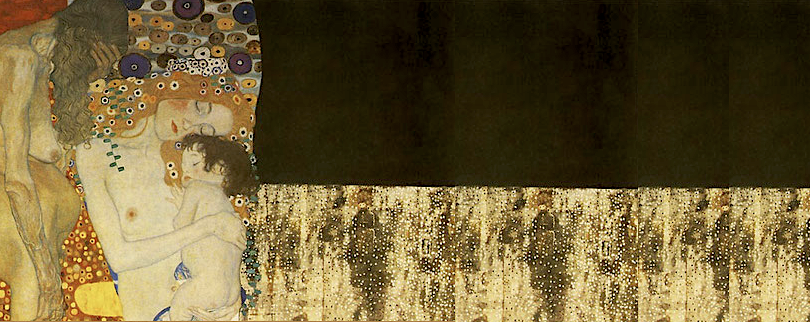 グスタフ・クリムト ヴィンテージステンドグラス 女性の三時代ローマ