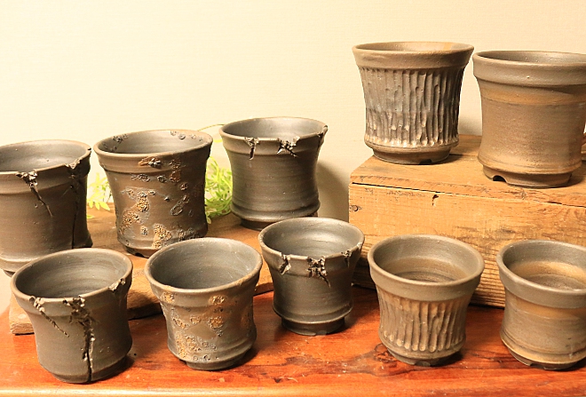 手作り陶器の小鉢 ― アーススぺックル5432 手作り陶器の小鉢