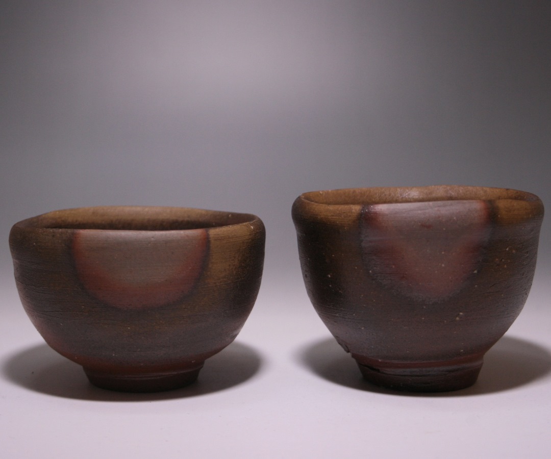 備前焼 吉本正作 酒盃 美しい絶品です 備前焼 吉本正作 酒盃 美しい