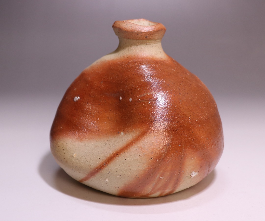 備前焼 中村真ぐいのみ 中村六郎 中村和樹 共箱（紐無し）共布 栞あり