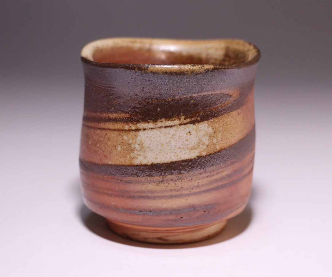 備前焼人間国宝長男 岡山県無形文化財 山本雄一本人作 盛皿長皿 飾り皿