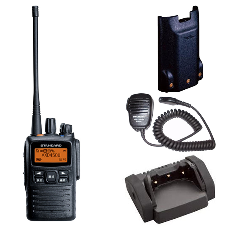 スタンダード デジタル簡易無線機 免許局 VXD450U イヤホン付3台セット