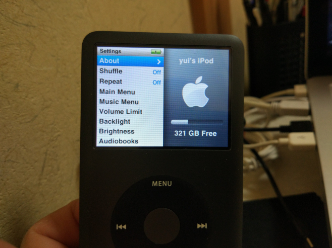 imodオーグライン撚り線】ipod classic 512GB1500mAh