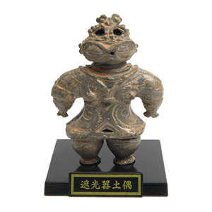 埴輪土偶馬 ワイヤー義足工芸品 黒台座ビンテージ 埴輪土偶馬 ワイヤー