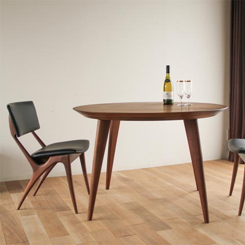 旭川家具匠工芸 人が集まる寄木カフェテーブル W70cm D74cm H67cm 旭川