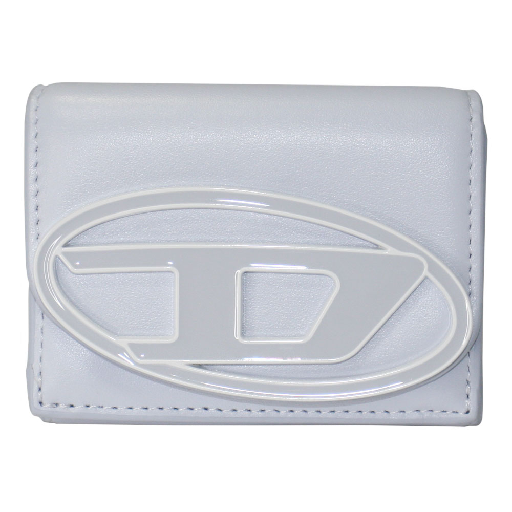 DIESEL ディーゼル ホワイト 三つ折り財布 DIESEL】三つ折りウォレット