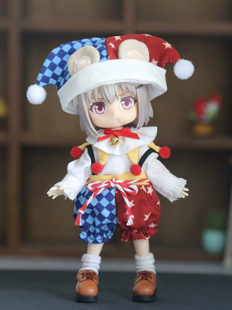 楽天市場】オビツ11 ドール 人形 服 サーカス ピエロ スーツ 3点セット