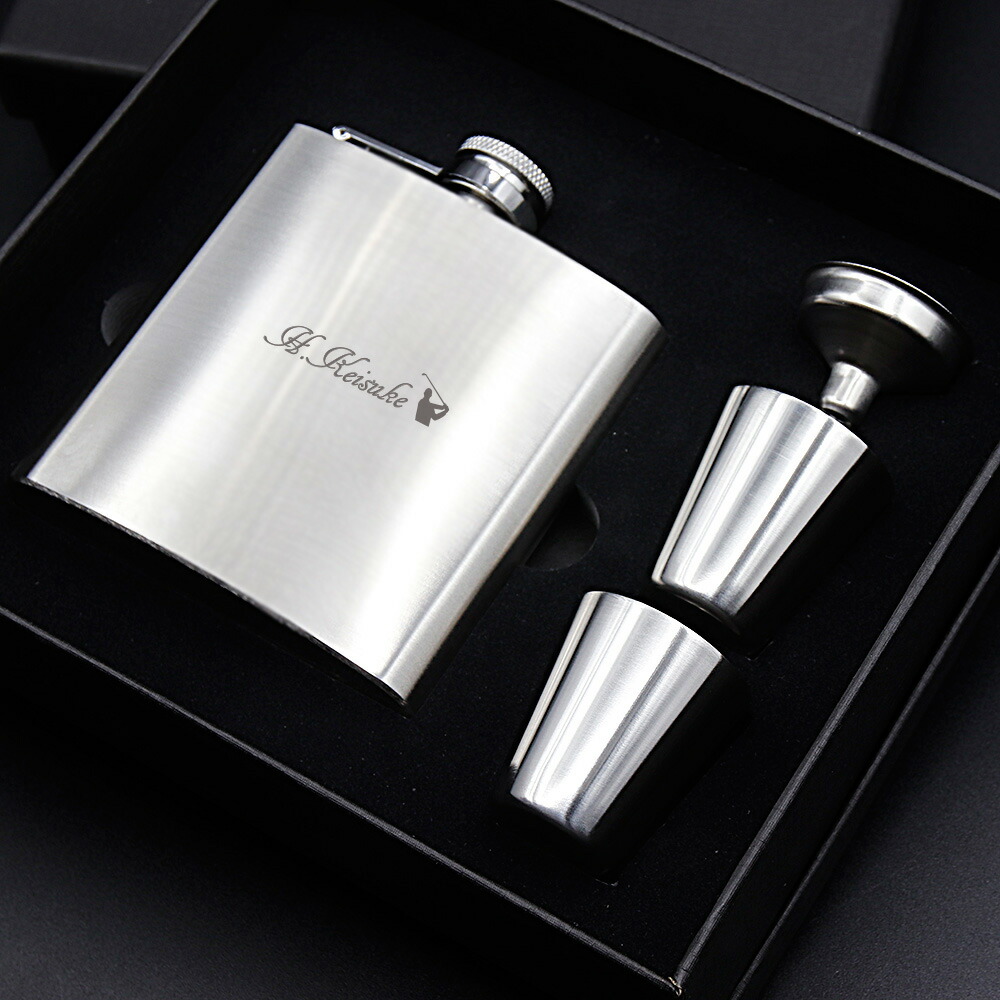 楽天市場】名入れ ウィスキー 6.0oz 水筒 スキットル フラスコ