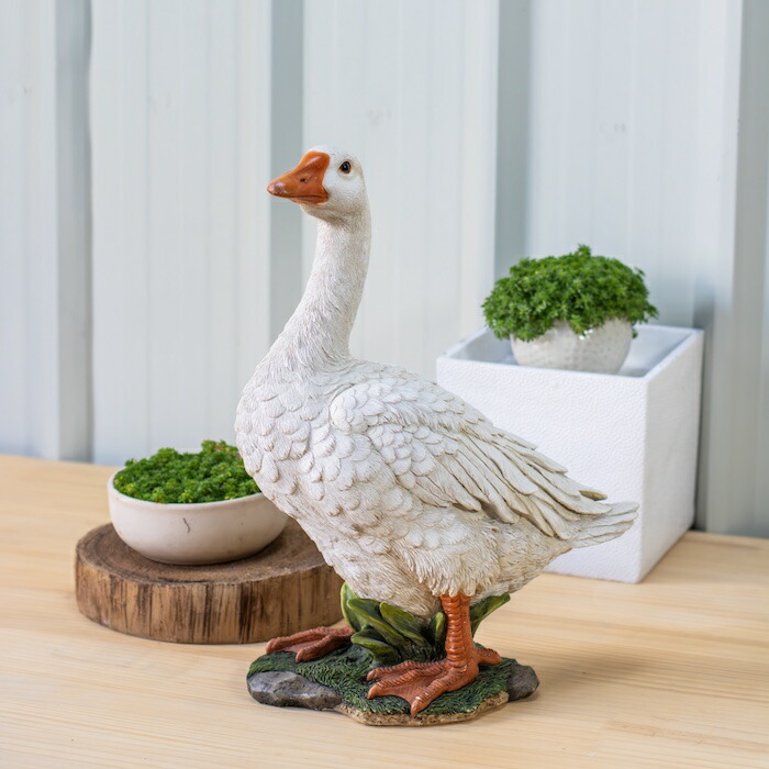 楽天市場】置物 鳥 かわいい オブジェ 北欧 動物 ガチョウ グッズ 高さ