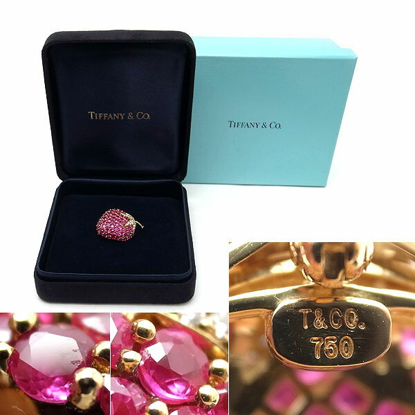 楽天市場】【緑屋質屋】ティファニー イチゴモチーフ ルビー・ダイヤ