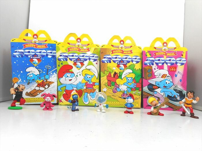 楽天市場】〇スマーフマクドナルドハッピーセットボックス4個スマーフ7