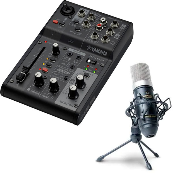楽天市場】YAMAHA ミキサー AG03MK2 B(黒) + コンデンサーマイク