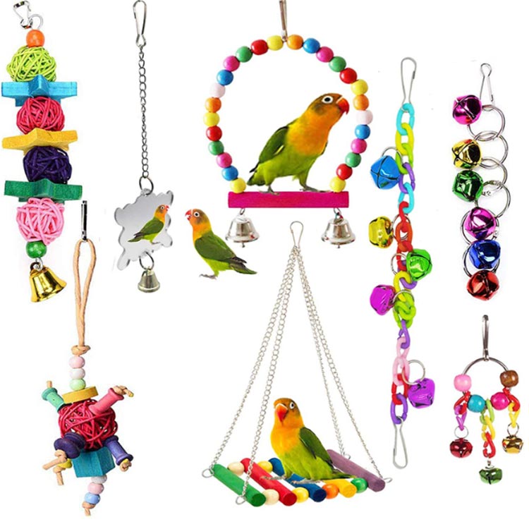 v99 自然素材 ハミハミ吊り下げおもちゃ 文鳥 インコ バードトイ