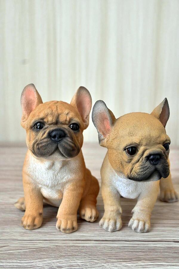 楽天市場】フレンチブルドッグ 2匹セット可愛い置物 犬の置物 赤ちゃん