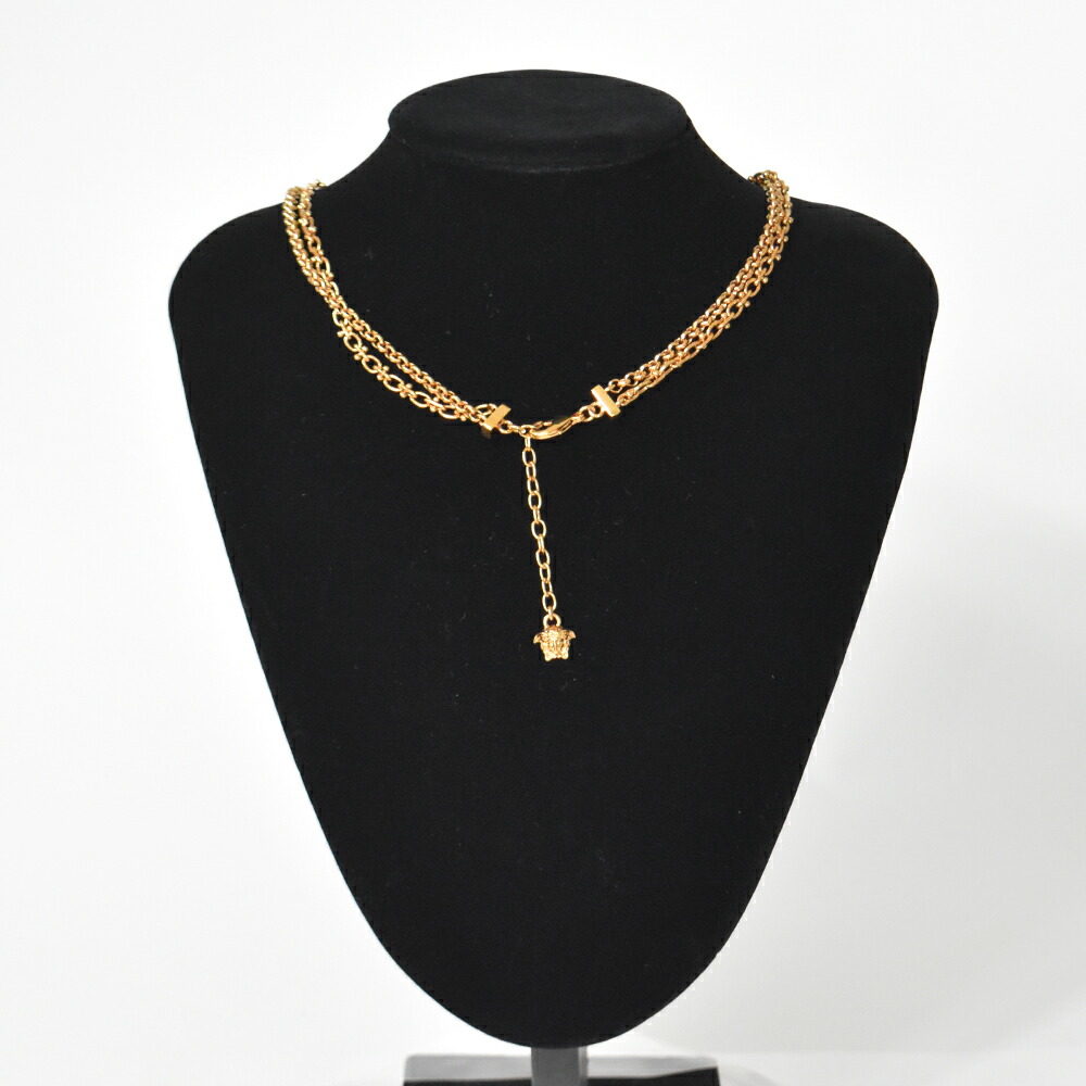 ヴェルサーチVERSACE au750印鑑有りイエローゴールドトップペンダント