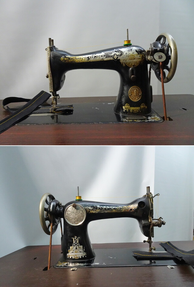 楽天市場】【中古】 SINGER シンガー 15型 アンティークミシン 製造年