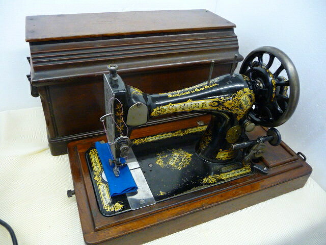 楽天市場】【中古】 シンガーミシン SINGER アンティーク ポータブル
