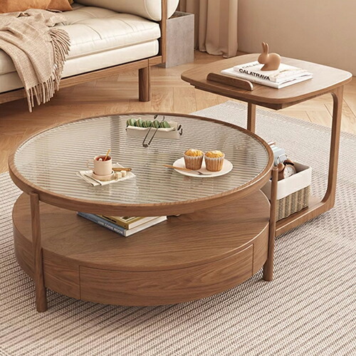 楽天市場】ネストテーブル センターテーブル リビング コンパクト