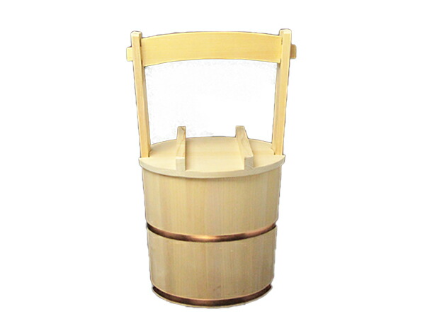 楽天市場】【 伊勢 宮忠 】【 手水桶 柄付台無 】直径26cm 高さ50cm 外