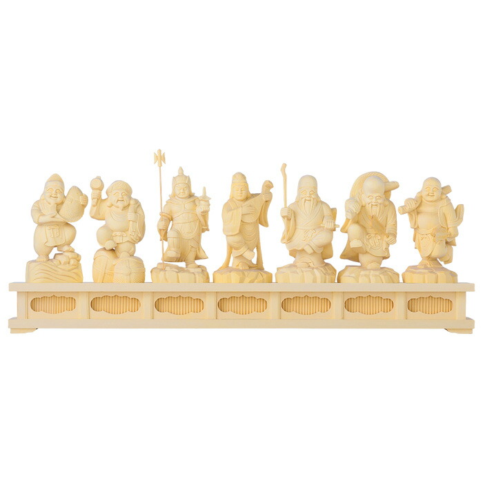 時代物 七福神置き根付 天然素材 在銘 【寿老人】高さ約6.2cm 重さ約