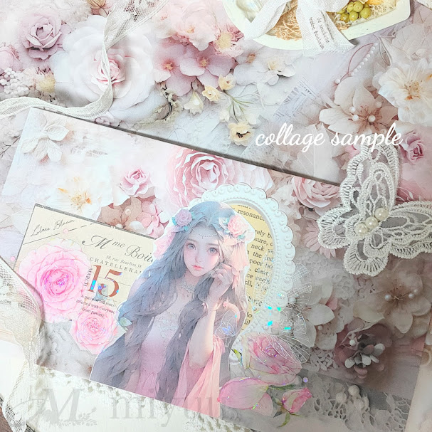 ダイカット270点+80点♡おすそ分けコラージュ素材A4デザインペーパー