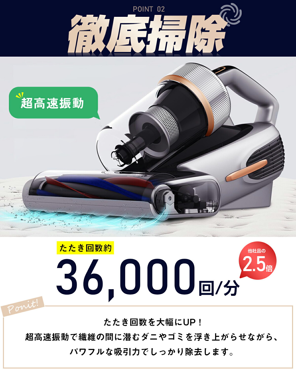 楽天市場】【お買い物マラソン☆23,999円→21,999円】布団クリーナー