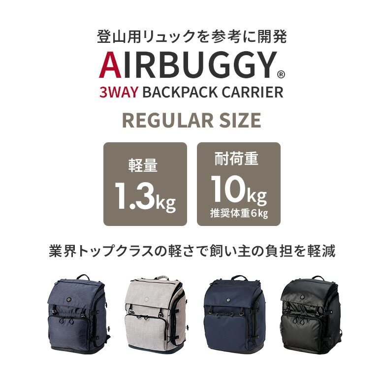 AIRBUGGY キャリーバッグ ☆クッションと取扱説明書付き3WAY WIDE AIR