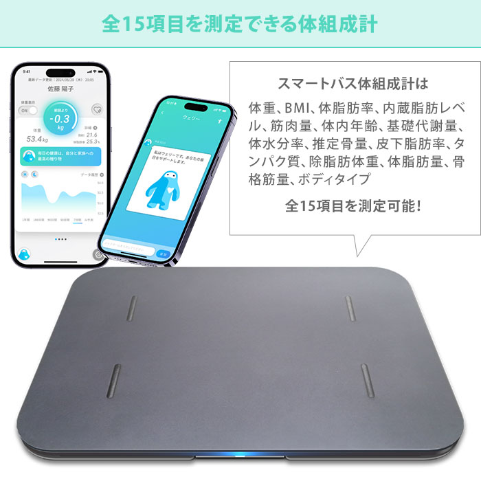楽天市場】【300円OFFクーポン】issin スマートバスマット 体組成計